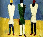 Kazimir Malevich peasants oil painting